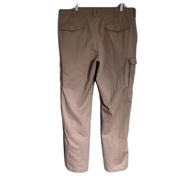Lands End Mens Khaki Cargo Pants Traditional Fit Size 38 - Picture 2 of 9